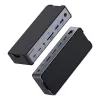 eSTUFF GLB232006 sülearvuti dokk/pordireplikaator Juhtmega ühendatud USB 3.2 Gen 1 (3.1 Gen 1) USB-C Alumiinium, Must