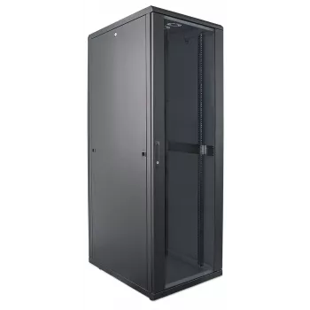 Intellinet 19-tolline võrgukapp – eraldiseisev, 32U, 600x600 mm (laius x sügavus), must, lamepakend, max 1500 kg, mitmepunktilise ukselukuga, üks lukk külgpaneeli kohta, kasutatav sügavus 123 kuni 373 mm, IP20 reitinguga, rack, teras