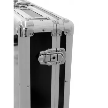 Flight case Roadinger 30125346 DJ-kontroller vineer must hõbedane