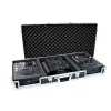 Flight case Roadinger 30125346 DJ-kontroller vineer must hõbedane