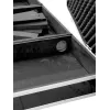 Flight case Roadinger 30125346 DJ-kontroller vineer must hõbedane