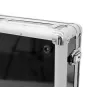 Flight case Roadinger 30125346 DJ-kontroller vineer must hõbedane