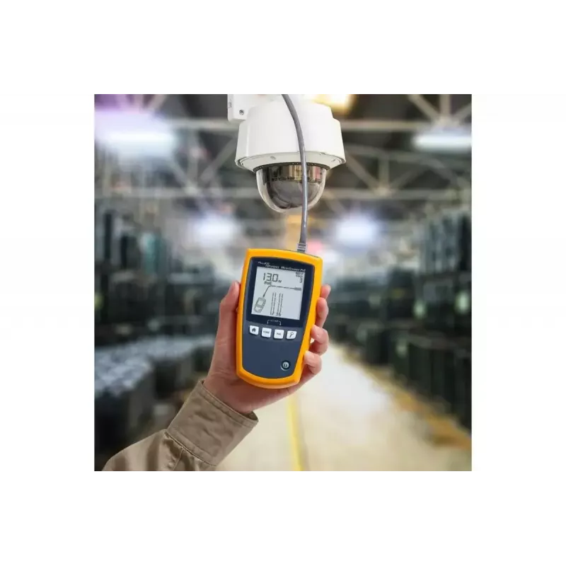 PoE tester Fluke MicroScanner PoE must sinine kollane RJ-45 RJ-11