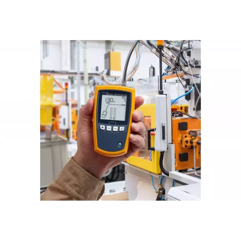 PoE tester Fluke MicroScanner PoE must sinine kollane RJ-45 RJ-11