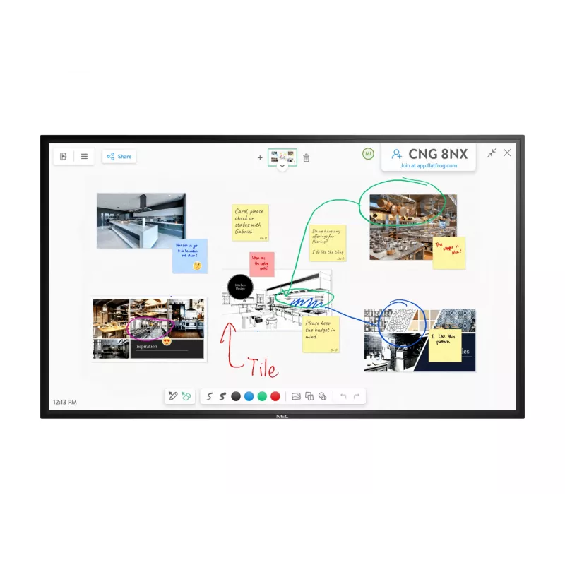 NEC MultiSync M861 IGB Digital signage lame panel 2.18 m (86 tolli) LCD 500 cd/m² 4K Ultra HD must puuteekraan 24/7