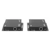 Manhattan 1080p HDMI KVM üle IP pikenduskomplekt, pikendab 1080p@60Hz signaali kuni 120 m ühe Cat6 Etherneti kaabli või IP-toega võrgu kaudu, saatja ja vastuvõtja, USB-A pordid arvuti/hiire/klaviatuuri jaoks, must, kolmeaastane garantii