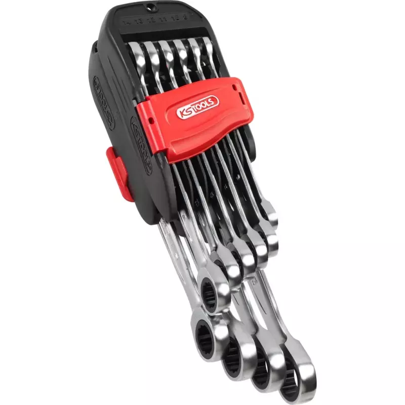 KS Tools GEARplus 503.4250 reguleeritava otsaga rõngasvõtmete komplekt, 10 tk