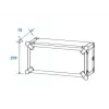 Kõva kohver Roadinger 30107204 Alumiinium Must Hõbedane 525x550x270mm