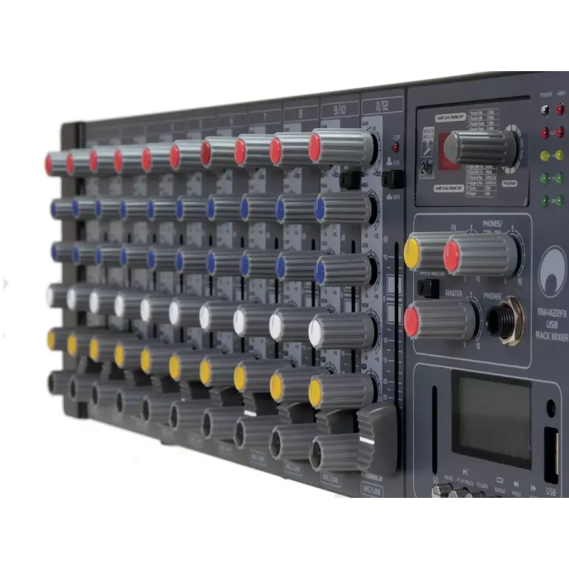 Mixer Omnitronic RM-1422FX 12 kanalit 20 - 20000 Hz Must