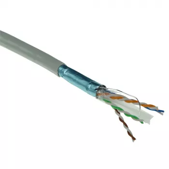 ACT Cat 6 F/UTP paigalduskaabel, PVC, CPR euroklass ECA, 24 AWG, hall, 305 meetrit
