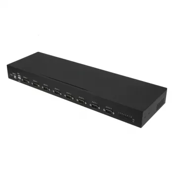 RealPower 284513 jadamuundur/kordisti/isolaator USB 2.0 RS-232 Must
