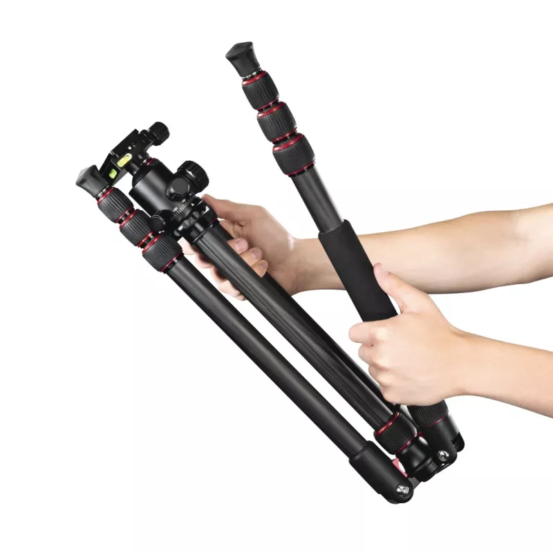 Hama Ramble II Duo Carbon statiiv nutitelefonidele/digikaameratele 4 jalga, 8 kg kandevõime