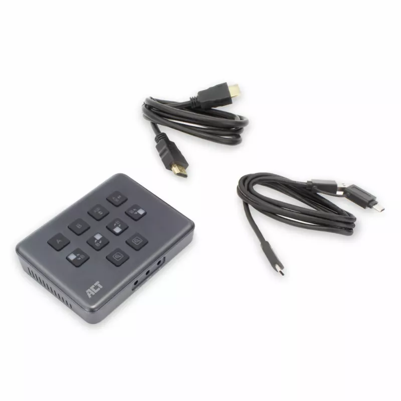ACT Dual HDMI-sisendiga USB-C videoswitšer 60 Hz hall