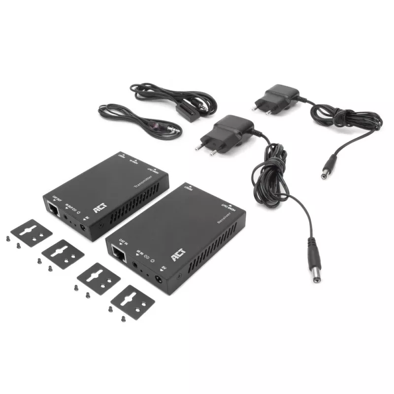 HDMI üle CAT pikenduskomplekt ACT AC7852 — HDMI signaali edastus kuni 150 m üle CAT5e