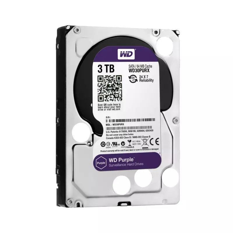 HDD Western Digital 3TB 3.5 tolli SATA WD30PURX