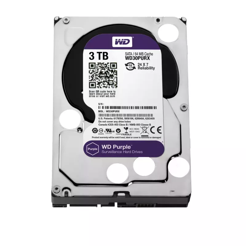 HDD Western Digital 3TB 3.5 tolli SATA WD30PURX