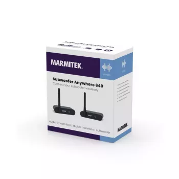 Marmitek Subwoofer Anywhere 640 - Juhtmevaba helisaatja ja -vastuvõtja bassikõlarile