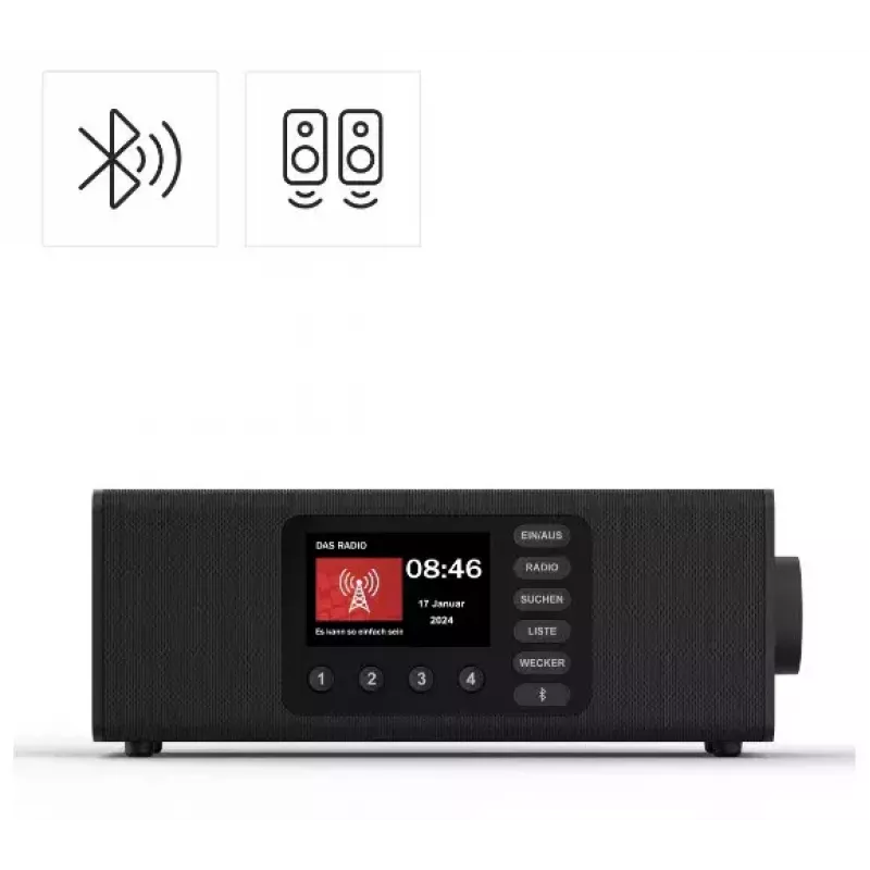 Personaalne raadio Hama DR2002BT digitaaltuuner DAB DAB+ FM 10 W