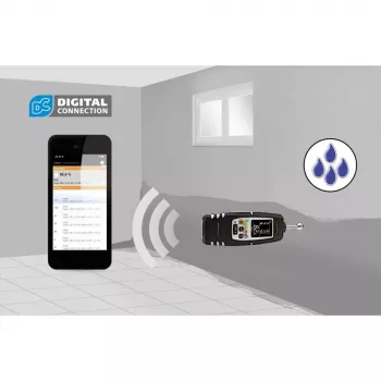 Laserliner MultiWet-Finder Plus elektrooniline hügromeeter must valge digitaalne ekraan