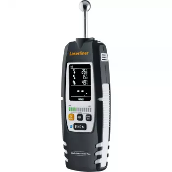 Laserliner MultiWet-Finder Plus elektrooniline hügromeeter must valge digitaalne ekraan