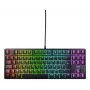 Mehaaniline mänguklaviatuur No name K4V2 RGB — Tenkeyless 80–87%, AZERTY prantsuse, USB, RGB taustvalgustus, 68 klahvi, 2 m kaabel, must