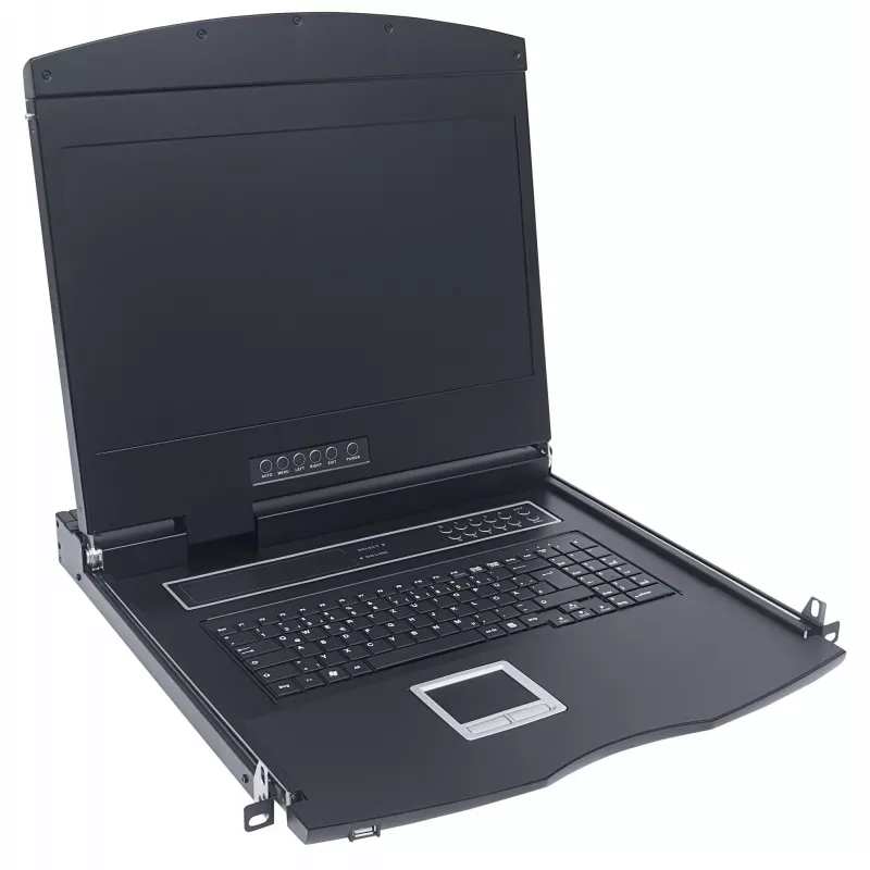 Intellinet 508025 raamkonsool 43,2 cm (17 tolli) 1280 x 1024 pikslit Must 1U