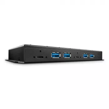 Lindy 7 pordiga USB 3.2 Gen 2 metallist jaotur