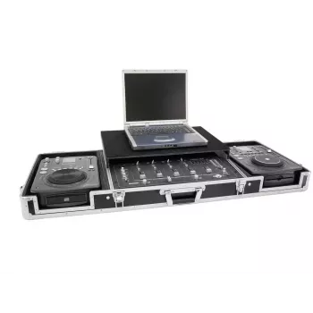 Flight case Roadinger 3012534A vineer must hõbedane 10,6 kg