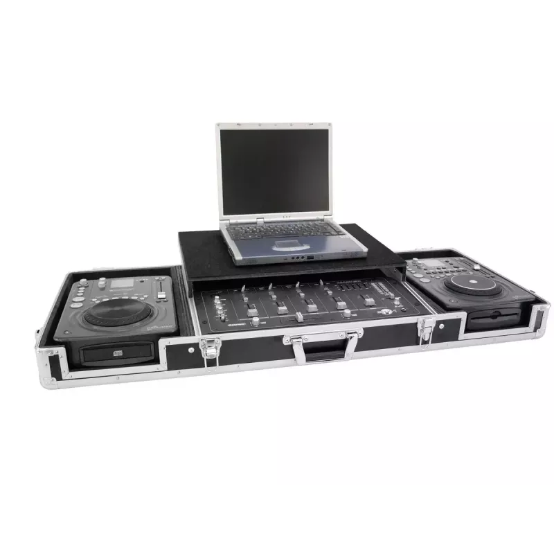Flight case Roadinger 3012534A vineer must hõbedane 10,6 kg