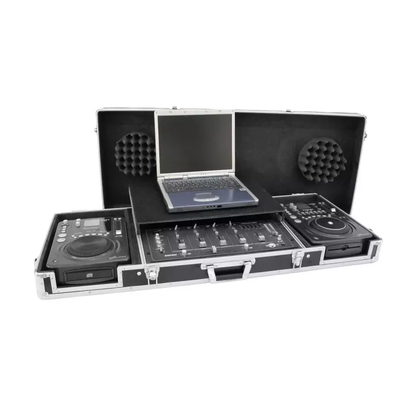 Flight case Roadinger 3012534A vineer must hõbedane 10,6 kg