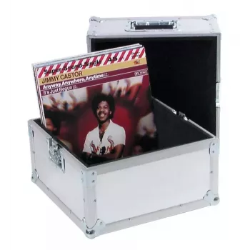 Kõva ümbris Roadinger 30110025 vinüülplaatidele vineerist alumiiniumiga 375x375x440mm