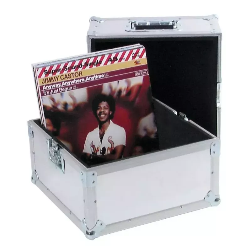 Kõva ümbris Roadinger 30110025 vinüülplaatidele vineerist alumiiniumiga 375x375x440mm