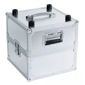 Kõva ümbris Roadinger 30110025 vinüülplaatidele vineerist alumiiniumiga 375x375x440mm