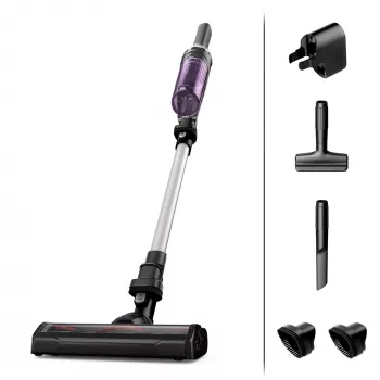 Rowenta RH1129 2-in-1 stick vacuum Aku Kuiv Kotita 0,4 L 100 W Lilla, Alumiinium