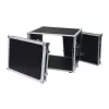 Flight case Roadinger 30107260 MDF must hõbedane 9,7 kg