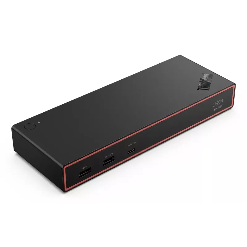 Dokkimisjaam Lenovo ThinkPad USB4 Smart Dock 5500 — USB4, 65 W PD, Gigabit Ethernet, 4K@60 Hz, 100 W toiteplokk, Eclipse Must