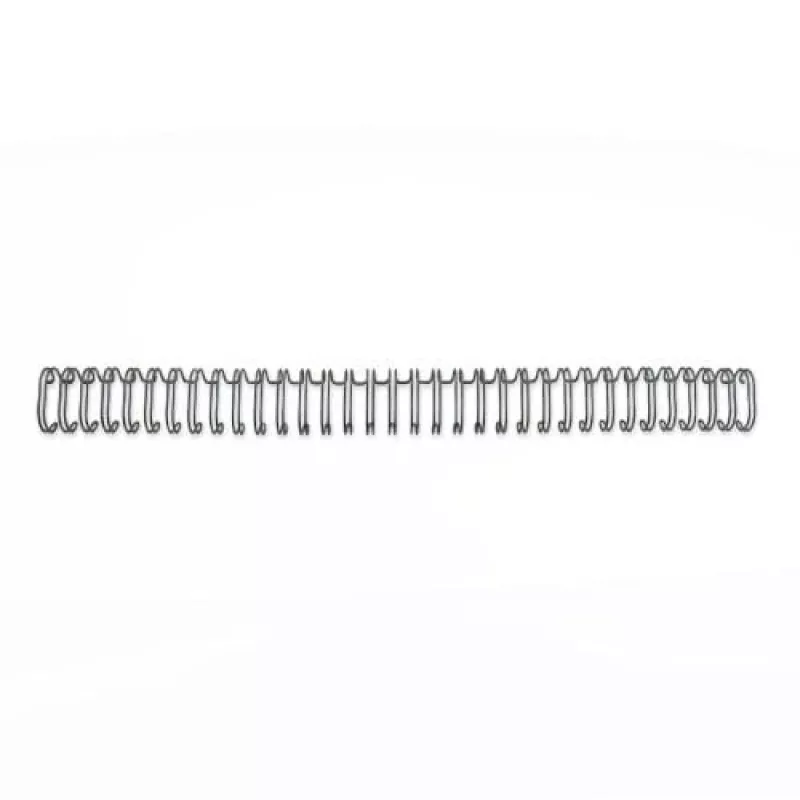 GBC Wire spines 3:1 NO4 6mm A4, must, 3 lehte, metall, A4, 6 mm, 320 mm