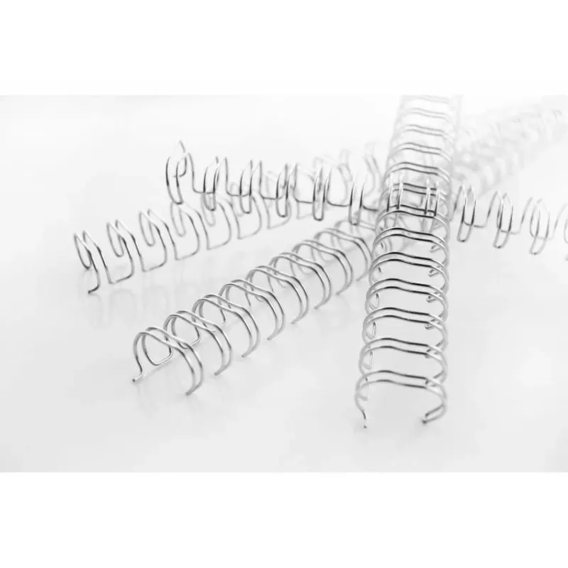 GBC Wire spines 3:1 NO4 6mm A4, hõbedane, 3 lehte, metall, A4, 6 mm, 320 mm