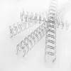 GBC Wire spines 3:1 NO8 12.5mm A4, must, 3 lehte, metall, A4, 1,25 cm, 280 mm
