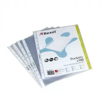 Rexel Premium A5 pealt avanevad taskud, läbipaistev (100 tk), läbipaistev, 175 mm, 225 mm, 25 mm