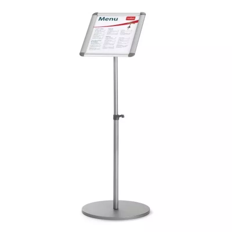 Nobo Essence A4 Display Stand, hõbedane, alumiinium, 340 mm, 1405 mm