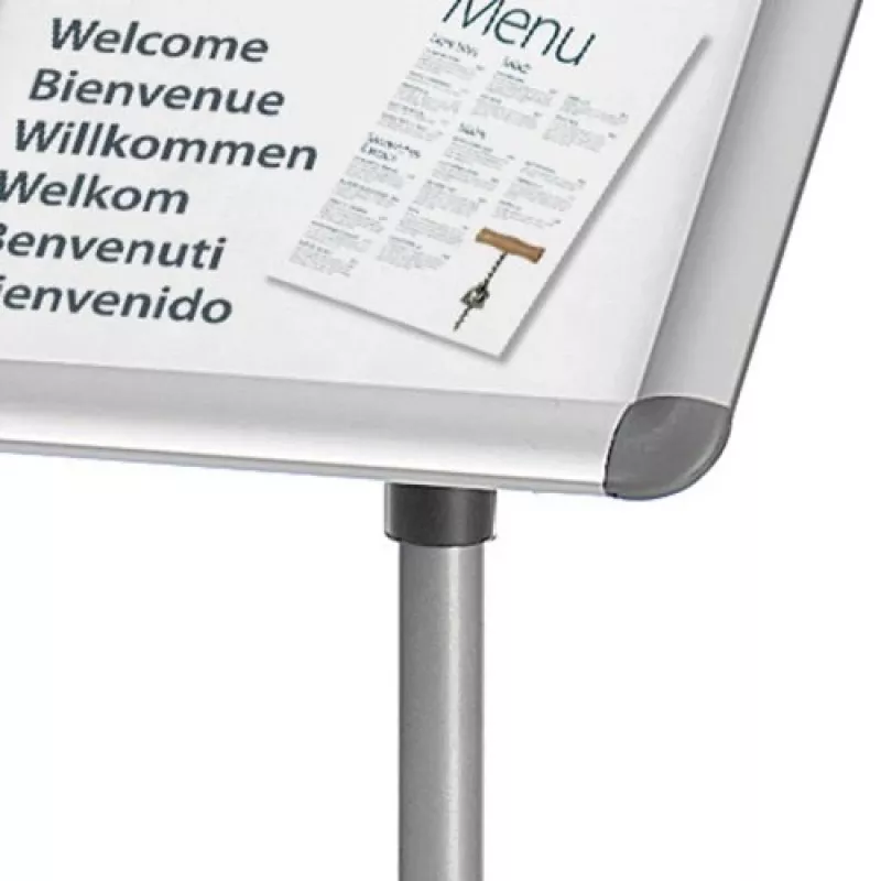 Nobo Essence A4 Display Stand, hõbedane, alumiinium, 340 mm, 1405 mm