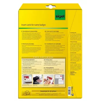 Mittekleepuv silt Sigel LP898 100 tk