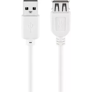 USB-pikenduskaabel Goobay 96197 0,6 m valge