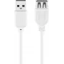 USB-pikenduskaabel Goobay 96197 0,6 m valge