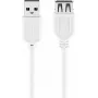 USB 2.0 Hi-Speed pikenduskaabel Goobay 96198 1,8 m valge