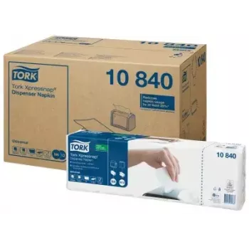 Tork 10840 valge salvrätik – Tork ühekordsed pabersalvrätikud, ühekihiline, standardvolt