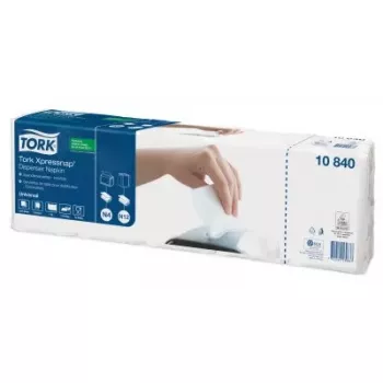 Tork 10840 valge salvrätik – Tork ühekordsed pabersalvrätikud, ühekihiline, standardvolt