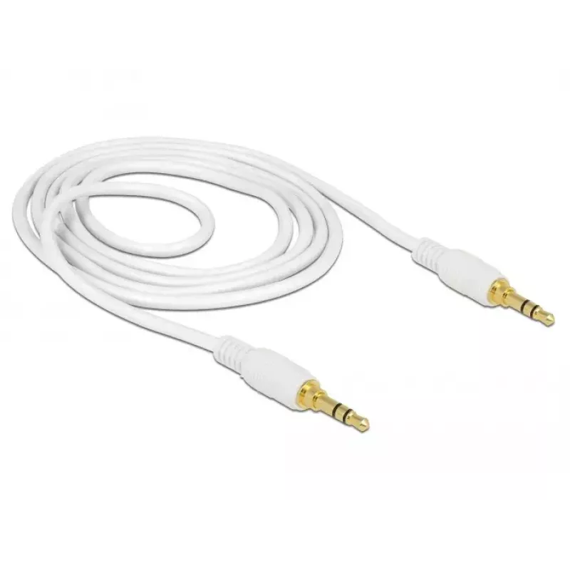 Audio kaabel DeLOCK 85548 1m 3.5mm Valge
