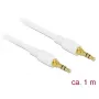 Audio kaabel DeLOCK 85548 1m 3.5mm Valge